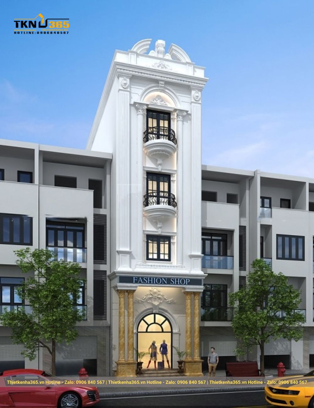 nhà phố sang trọng tân cổ điển