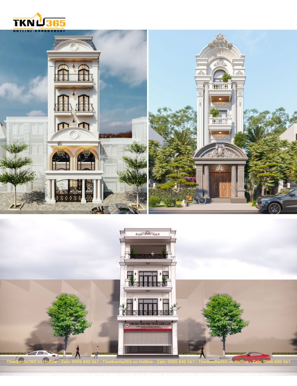 nhà tân cổ điển 6m mặt tiền