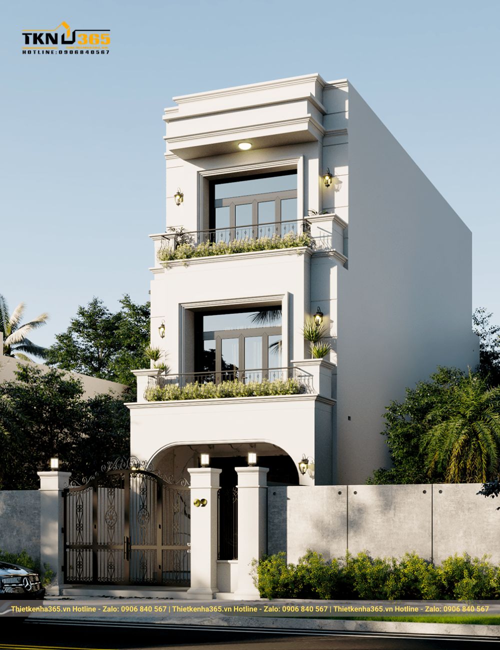 đặc điểm nhà phố tân cổ điển