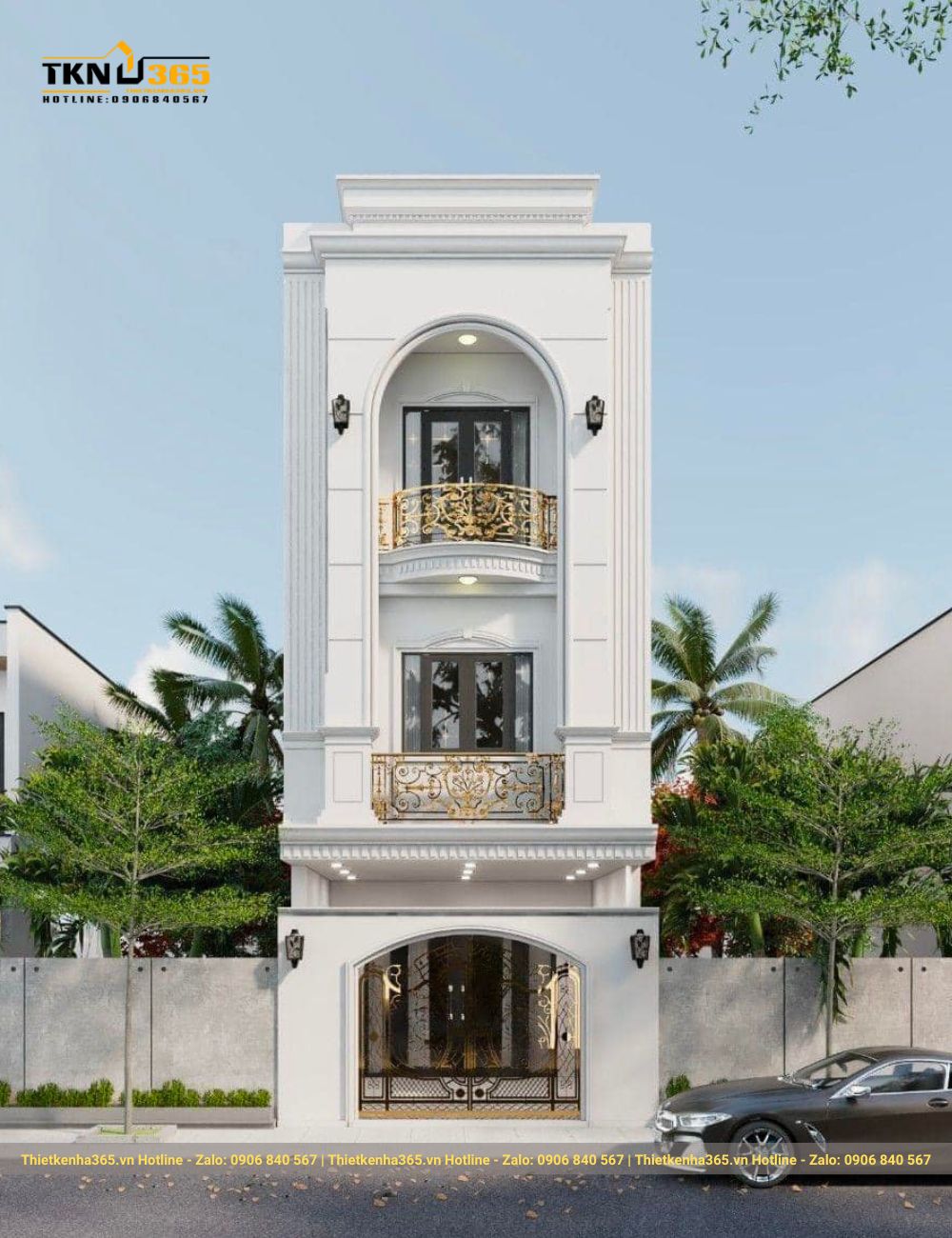 nhà phố tân cổ điển 5m mặt tiền