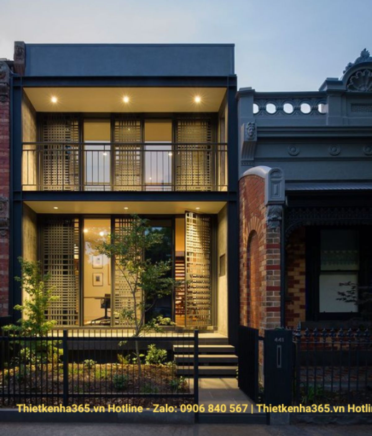 thiết kế nhà 1 tầng 5 phòng ngủ