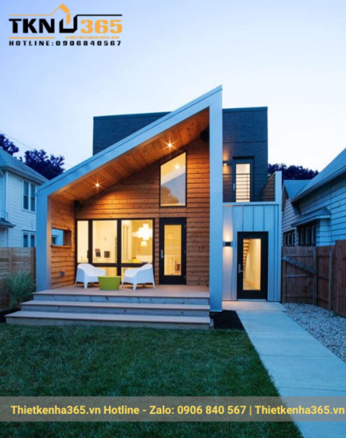 thiết kế nhà 60m2 1 tầng