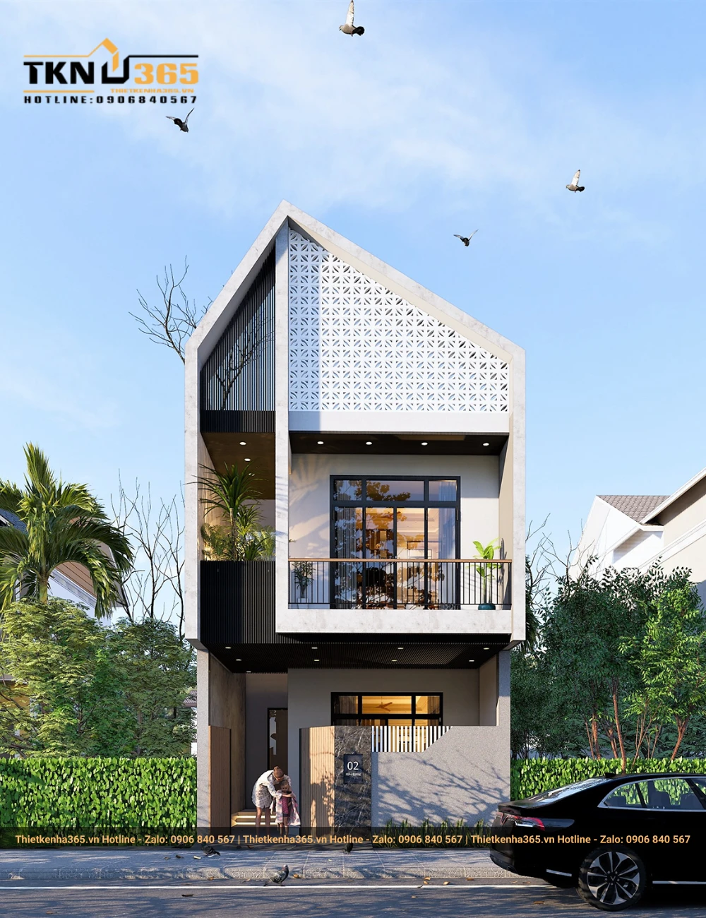 Nhà ống 2 tầng 5x20m 4 phòng ngủ