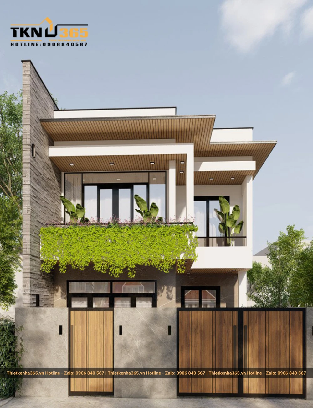 Nhà ống 2 tầng 5x20m có 4 phòng ngủ