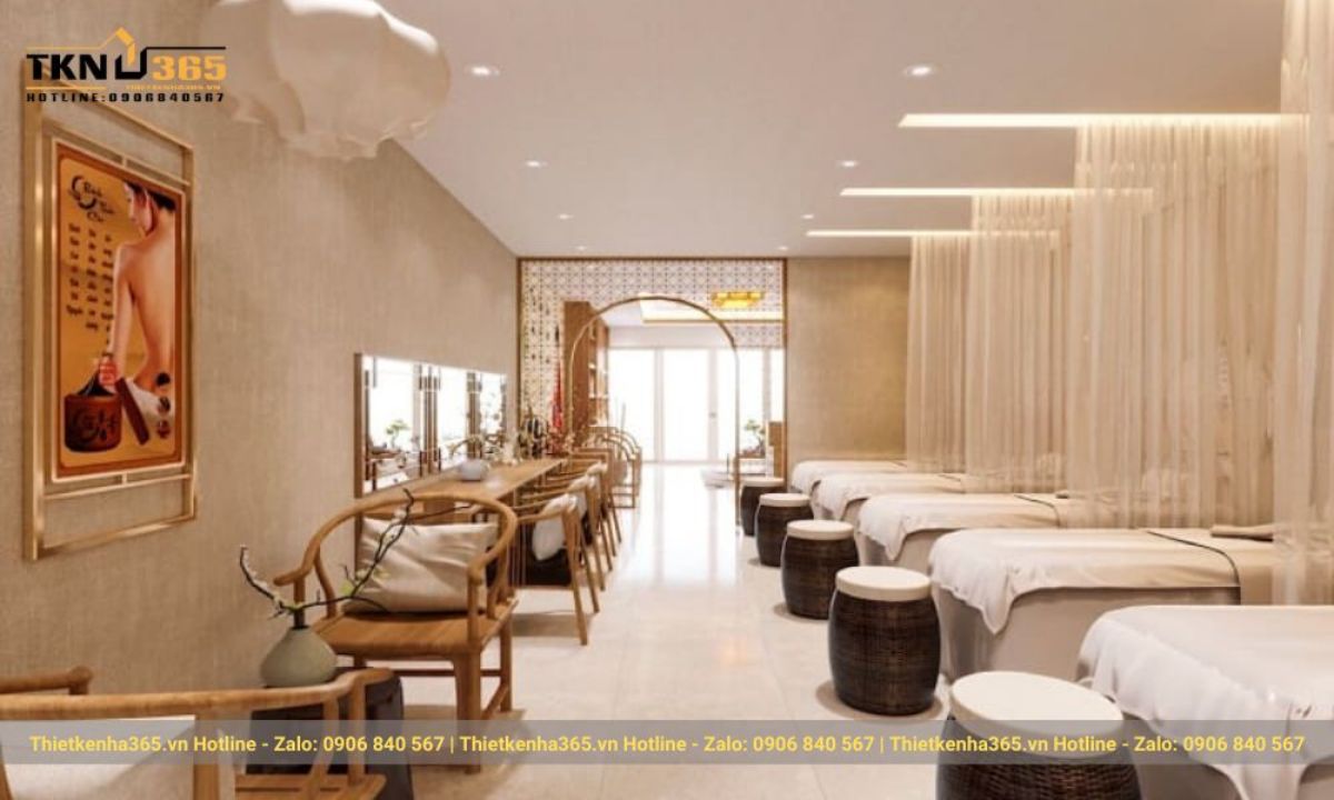 thiết kế nội thất spa