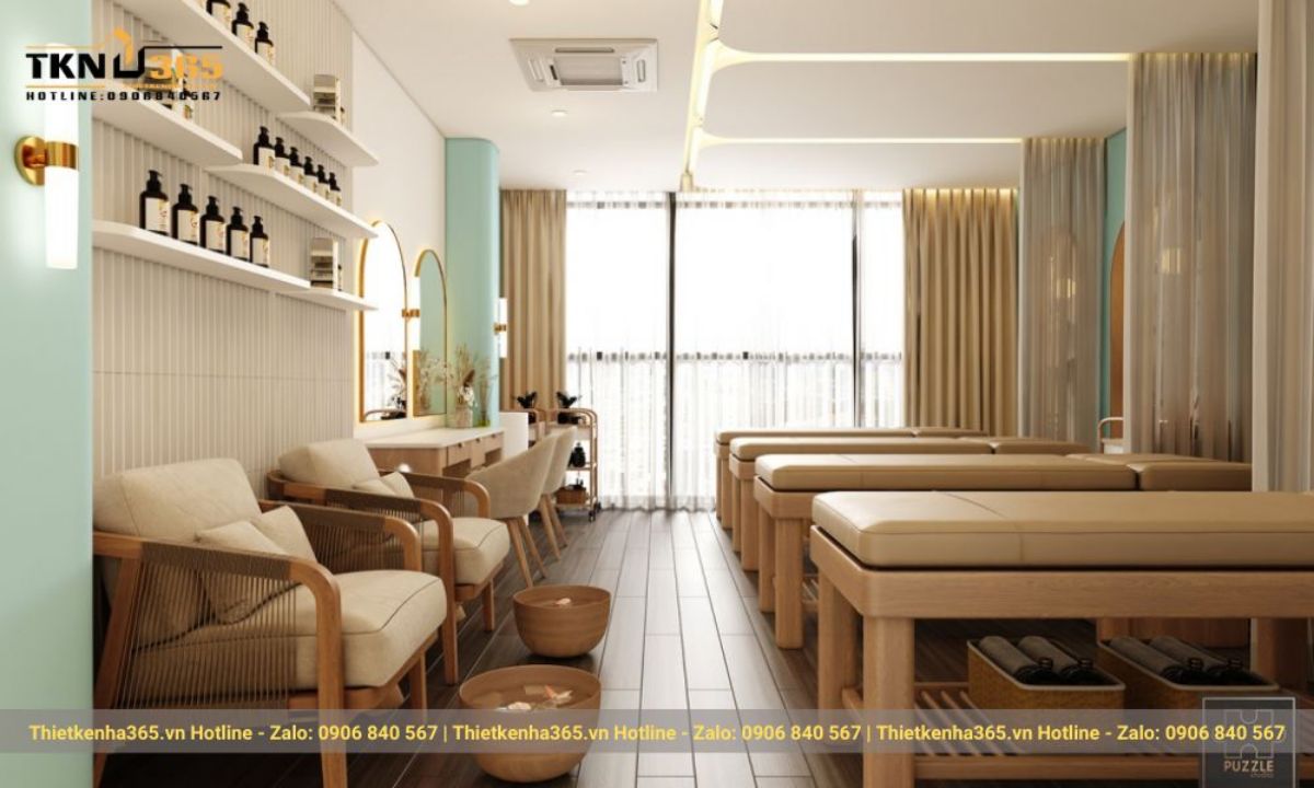 thiết kế nội thất spa