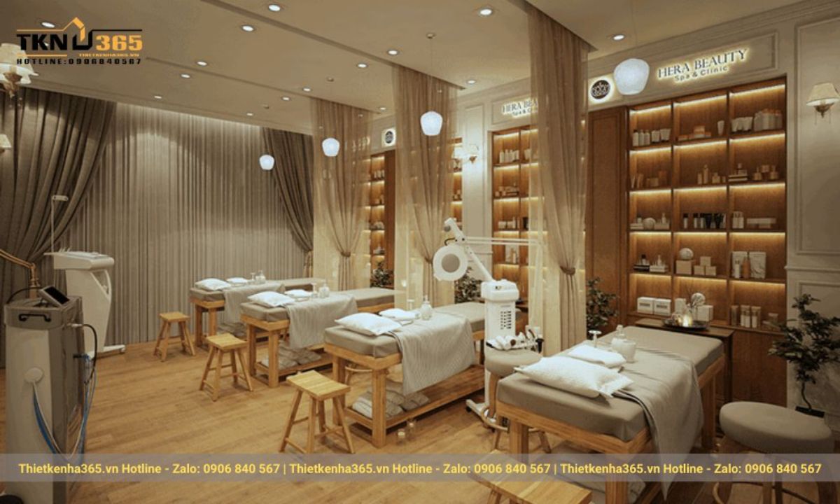 thiết kế nội thất spa