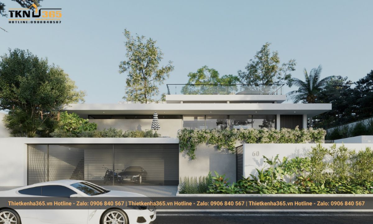 Mẫu nhà 1 tầng 4 phòng ngủ