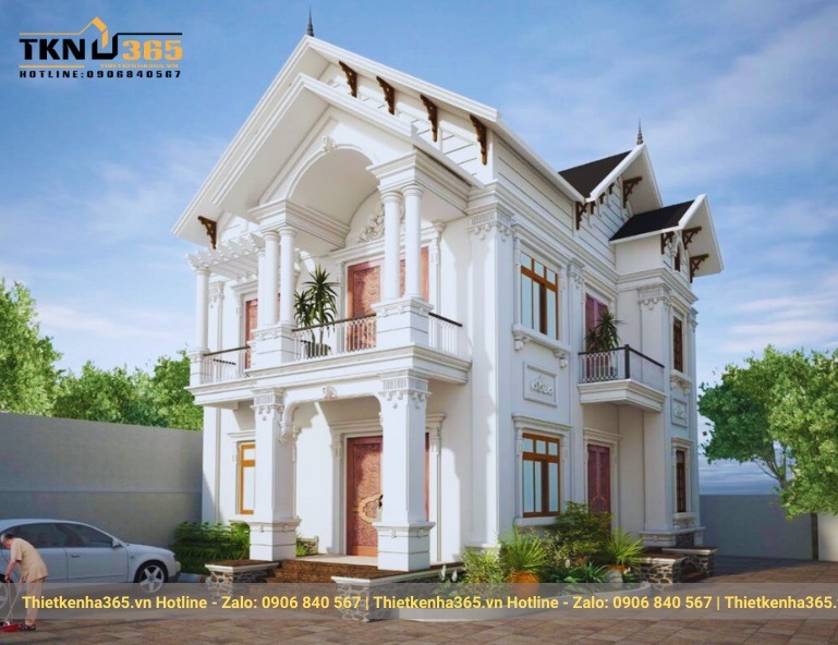 45+ Mẫu nhà 2 tầng 1 tum mái Thái kinh điển, vạn người mê