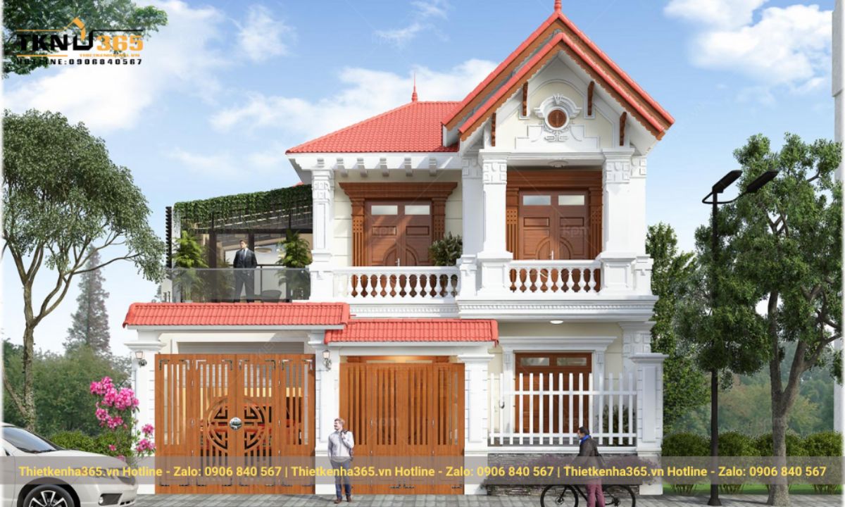 tiêu chuẩn thiết kế nhà 2 tầng 8m mặt tiền