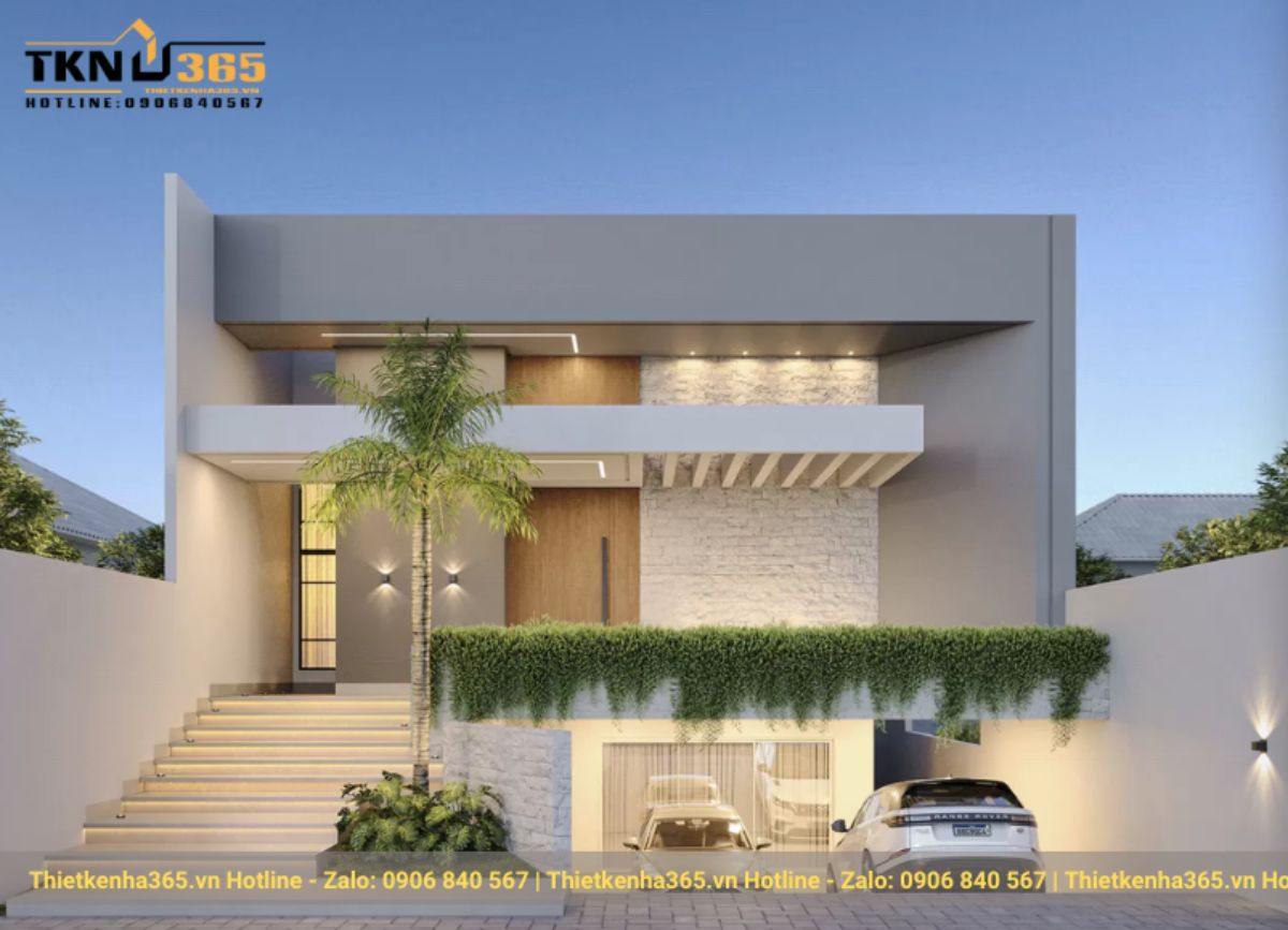 Mẫu nhà có tầng bán hầm