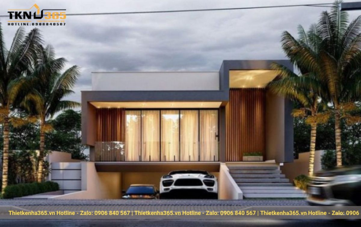 Mẫu nhà có tầng bán hầm