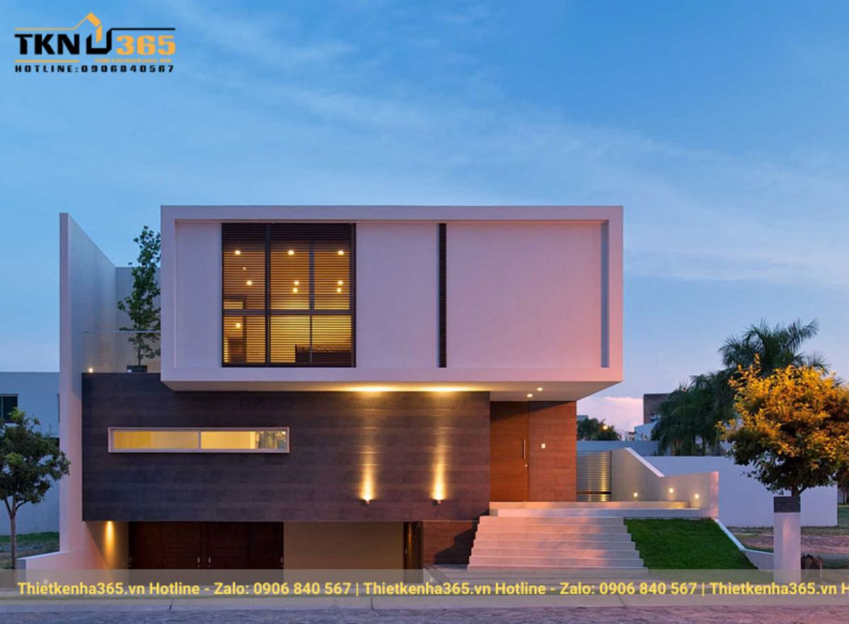 Mẫu nhà có tầng bán hầm