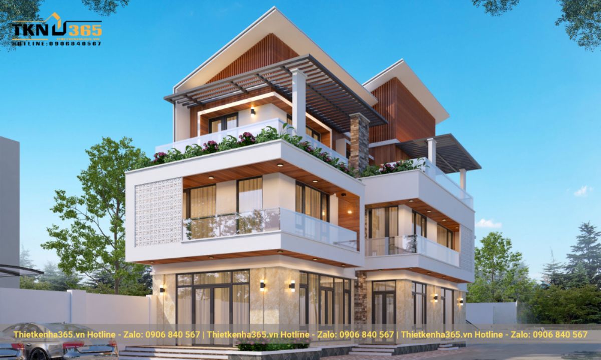 mau nha mai bang 3 tang 2