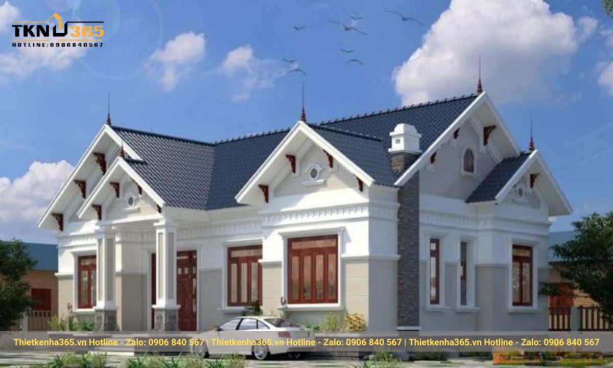 nhà vườn thoáng mát 120m2 1 tầng 3 phòng ngủ