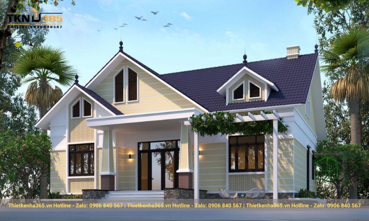 nhà cấp 4 3 phòng ngủ 120m2 1 tầng 1 phòng thờ