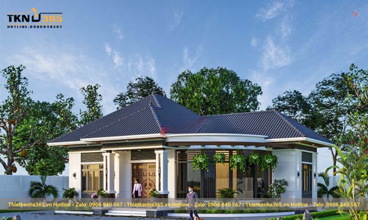 nhà cấp 4 120m2 3 phòng ngủ nông thôn