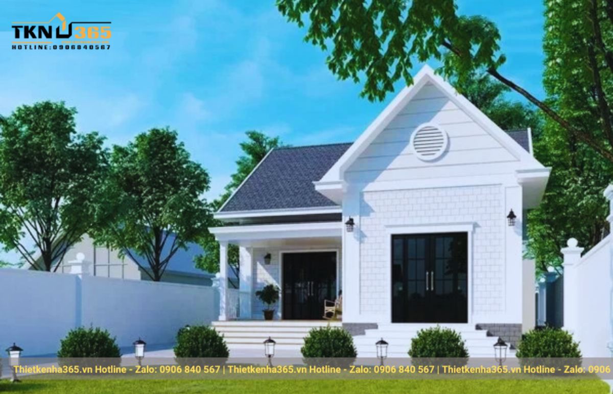 nhà cấp 4 80m2 3 phòng ngủ nông thôn