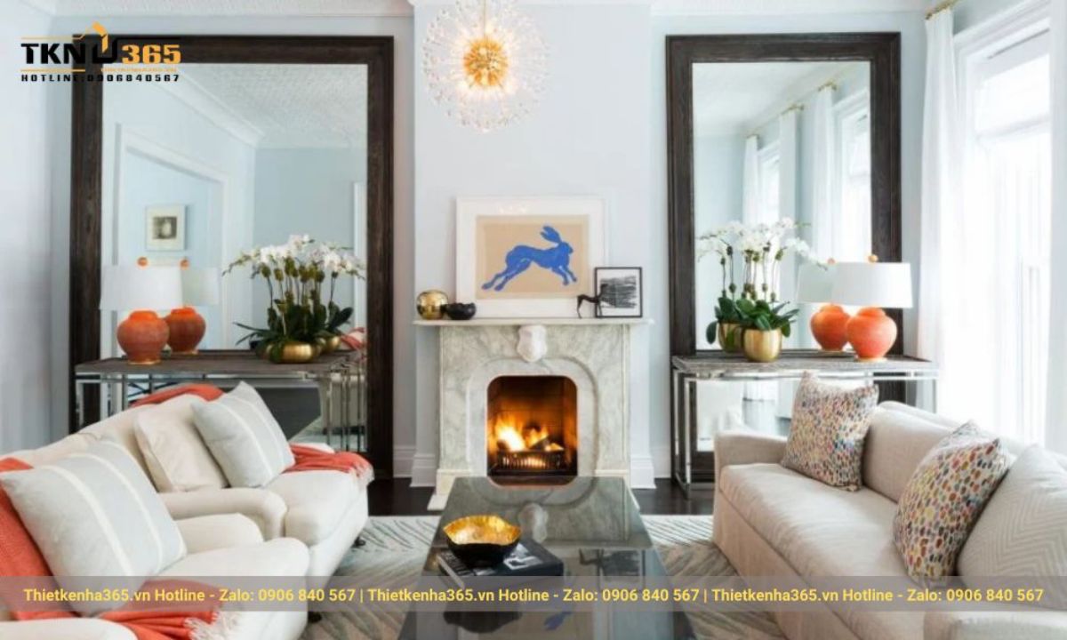 bố trí nhà 2 tầng chữ L hợp phong thuỷ