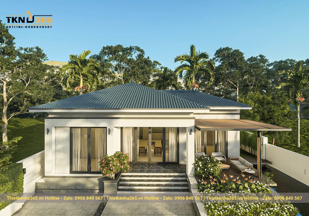 Mẫu nhà kính 1 tầng