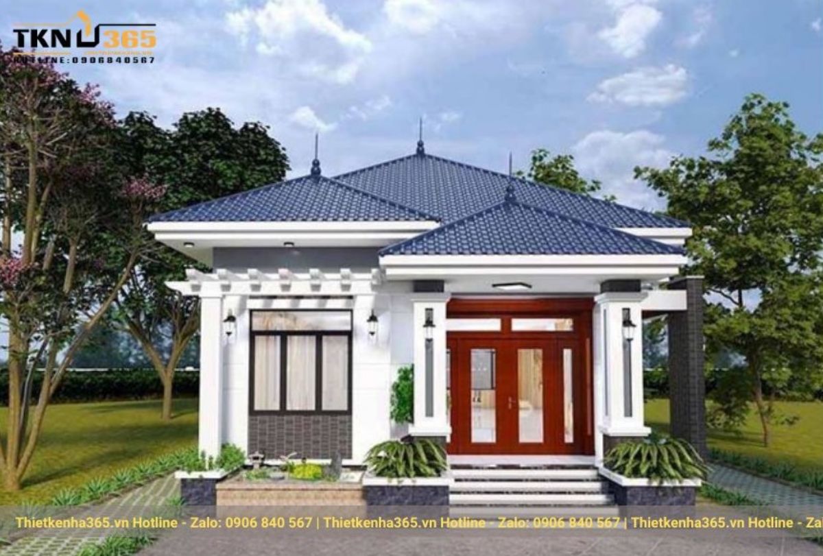 nhà mái nhật 1 tầng