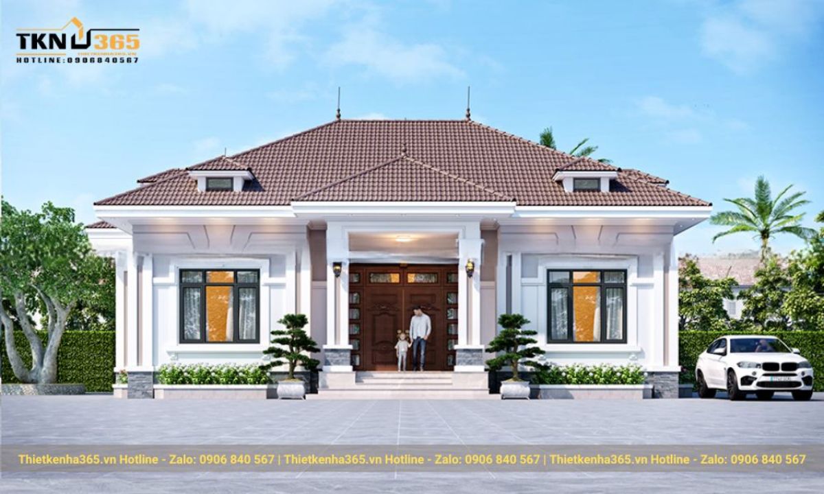 nhà mái nhật 1 tầng