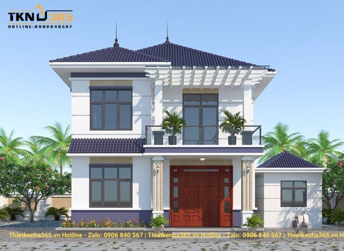 Nhà mái Nhật 2 tầng