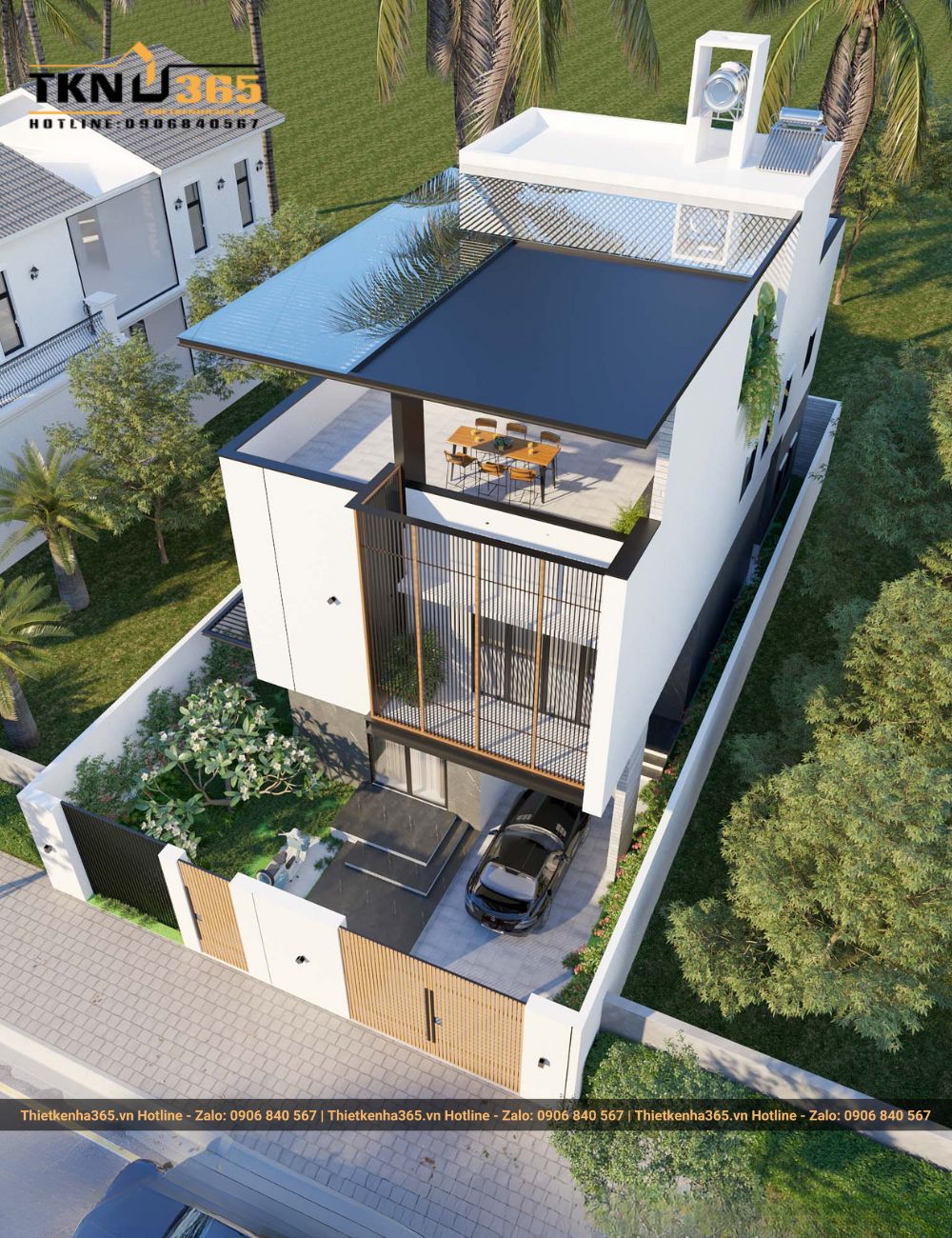 Thiết kế mẫu nhà 2 tầng 1 tum