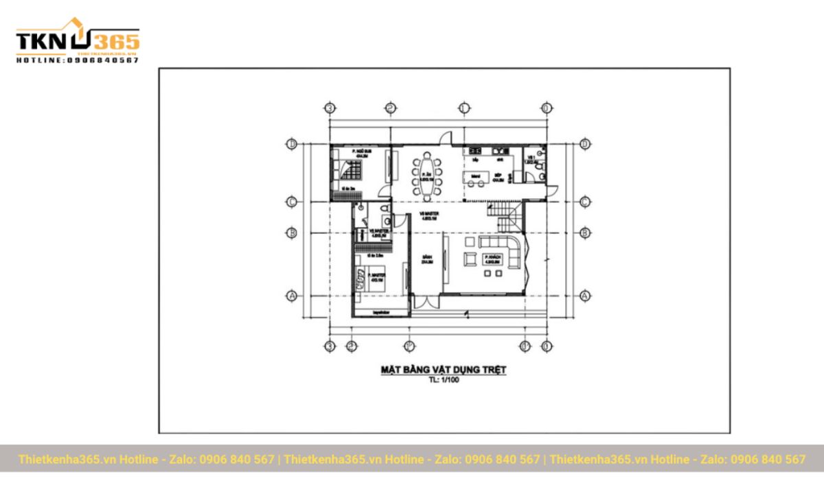 bản vẽ những mẫu nhà 2 tầng mặt tiền 10m
