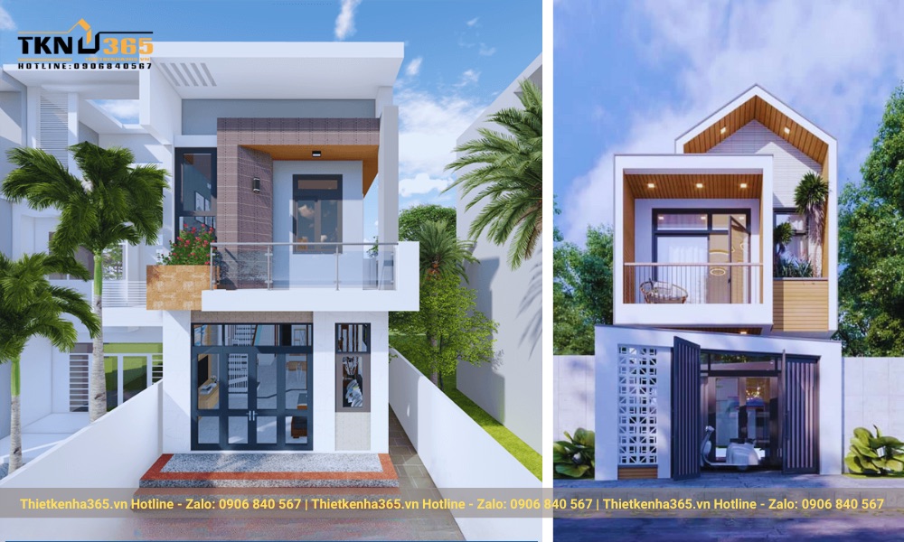 nhà 50m2 3 phòng 2 tầng ngủ hiện đại