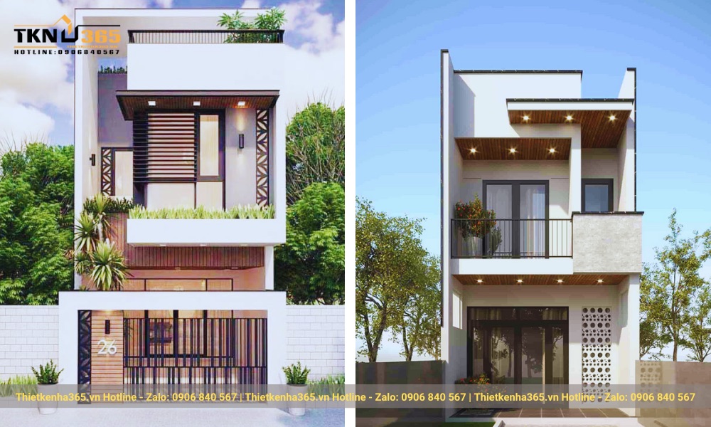 45+ Mẫu thiết kế nhà 2 tầng 50m2 3 phòng ngủ đẹp