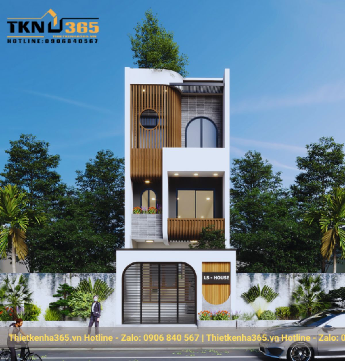 25+ Mẫu thiết kế nhà đẹp 3 tầng mặt tiền 7m xu hướng mới