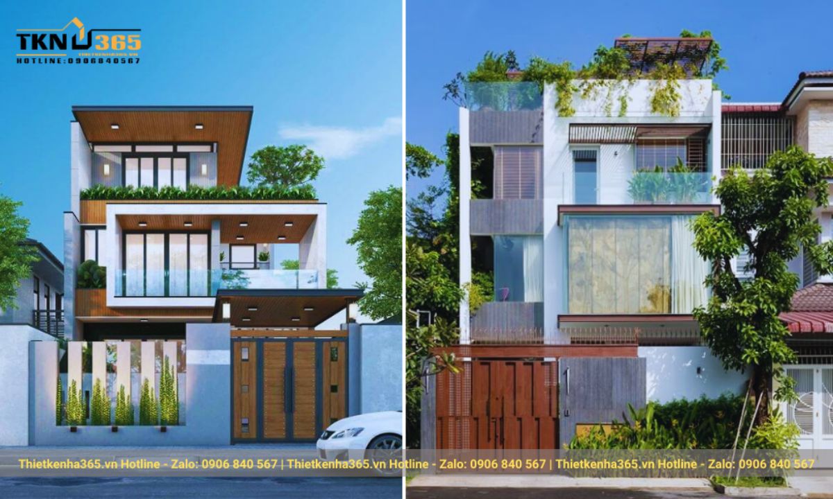 Thiết kế nhà đẹp 3 tầng mặt tiền 7m sang trọng