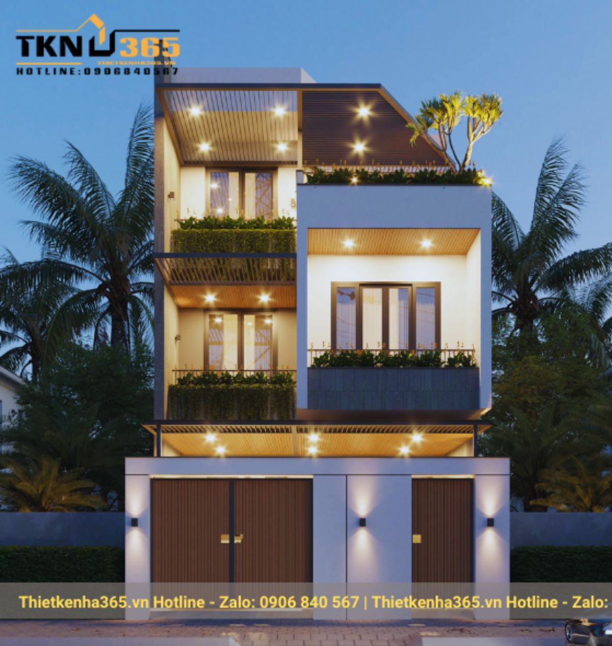 Nhà đẹp 3 tầng mặt tiền 7m 4 phòng ngủ