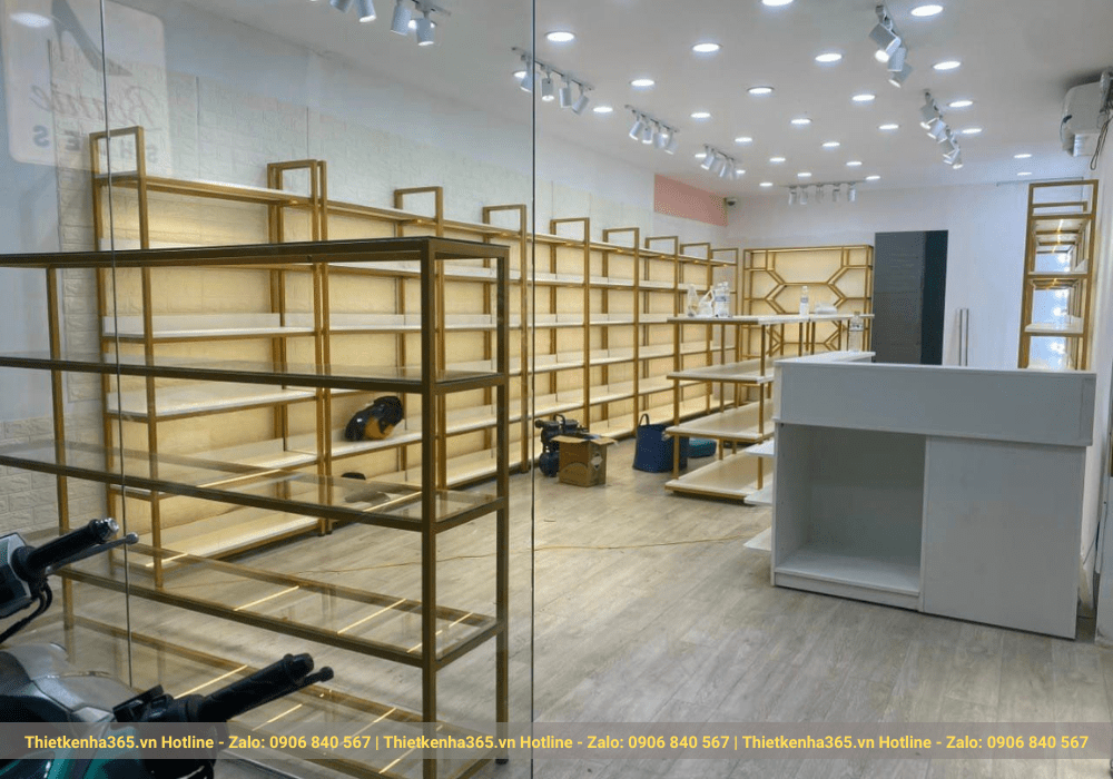thi công nội thất cho cửa hàng