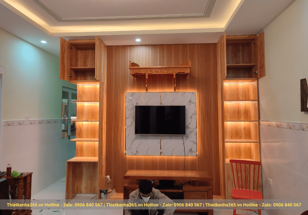 Nhận gia công nội thất phòng khách giá xưởng