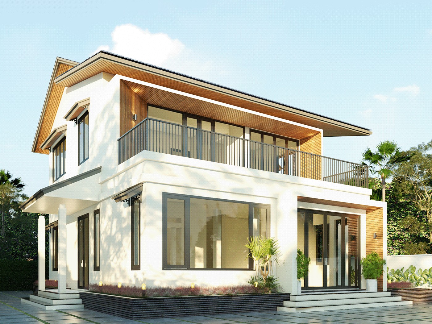 Nhà này có sân vườn rộng