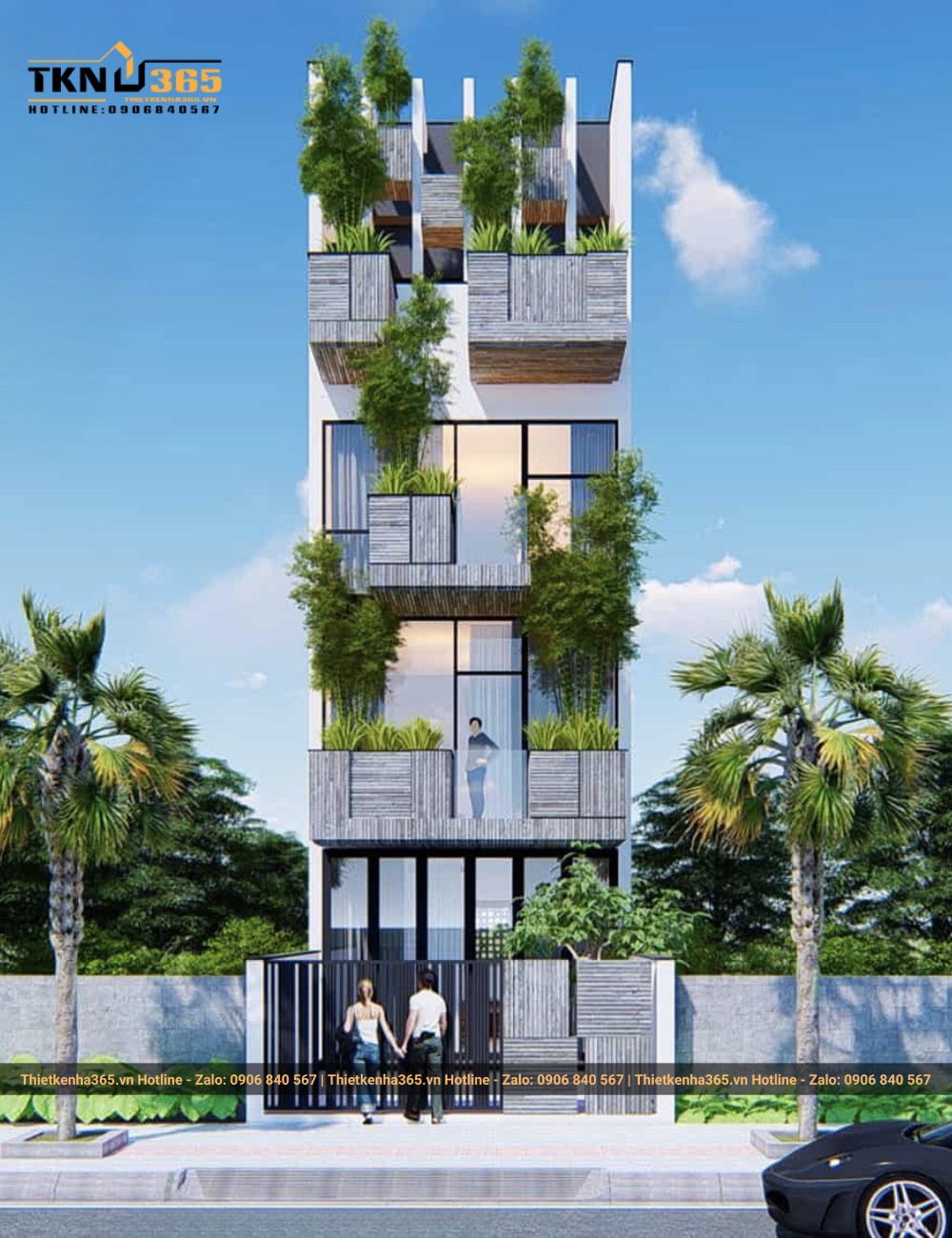 Mẫu nhà ống 4 tầng