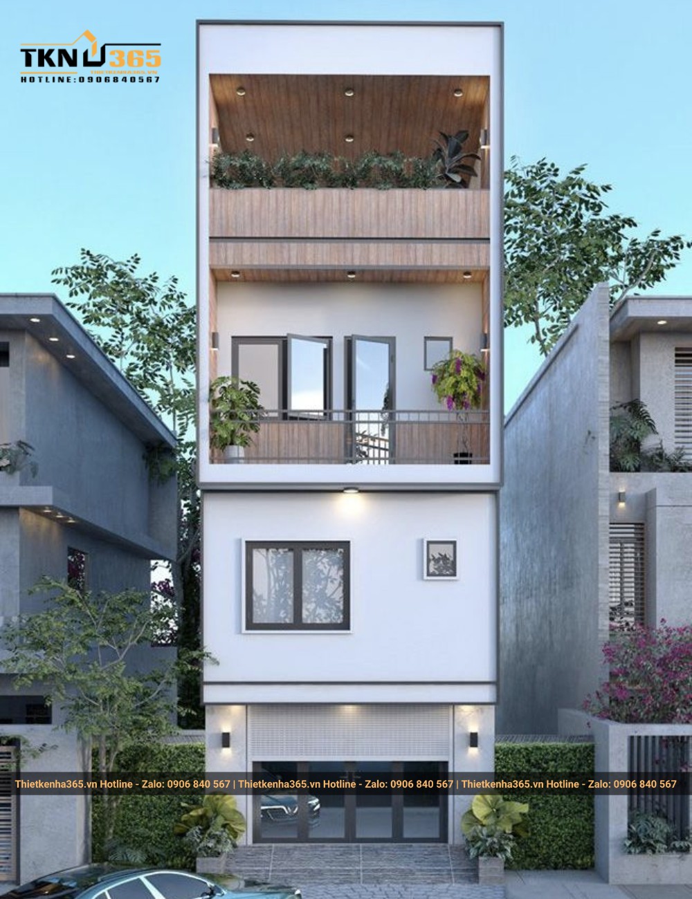 Mẫu nhà ống 4 tầng 