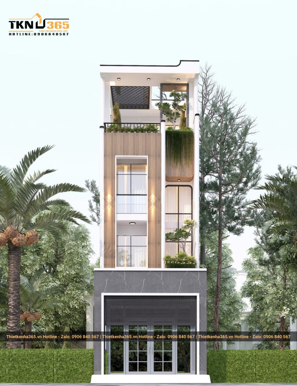 Mẫu nhà ống 4 tầng đẹp