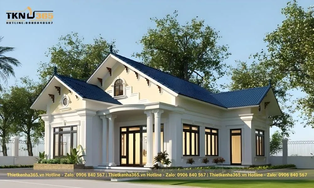 Mẫu thiết kế nhà cấp 4 mái Thái