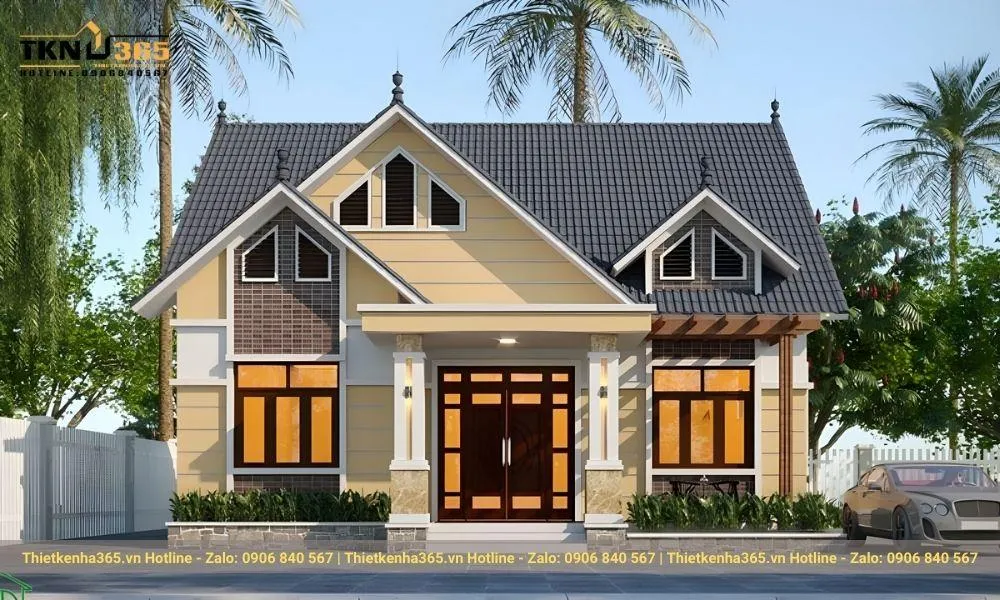 nhà cấp 4 mái ngói