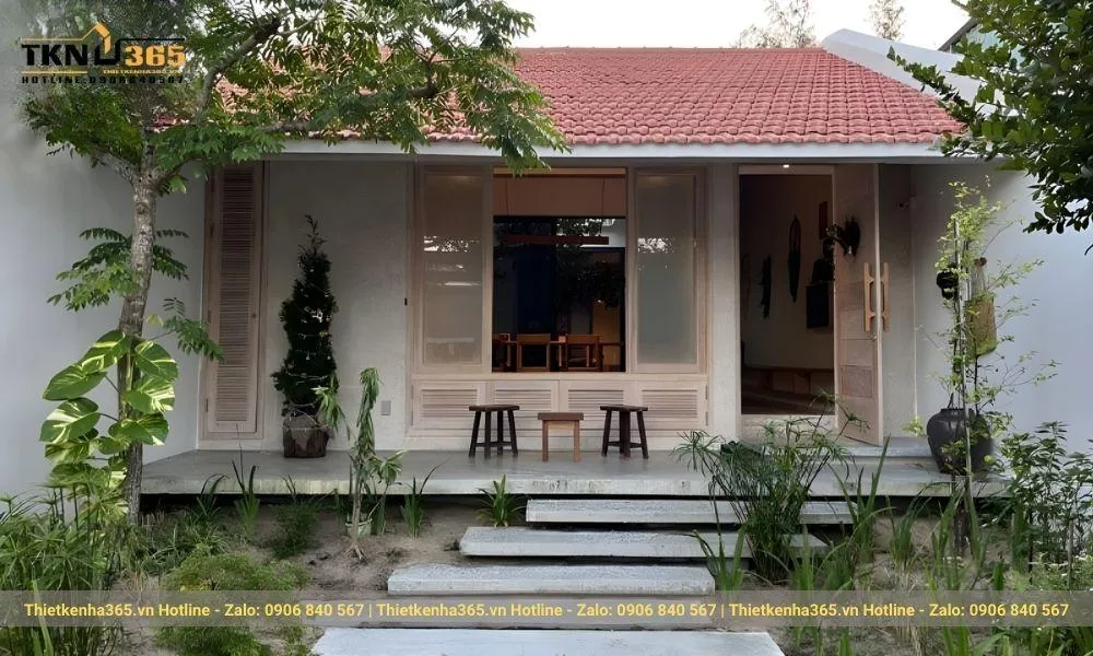 Mẫu nhà cấp 4 mái ngói