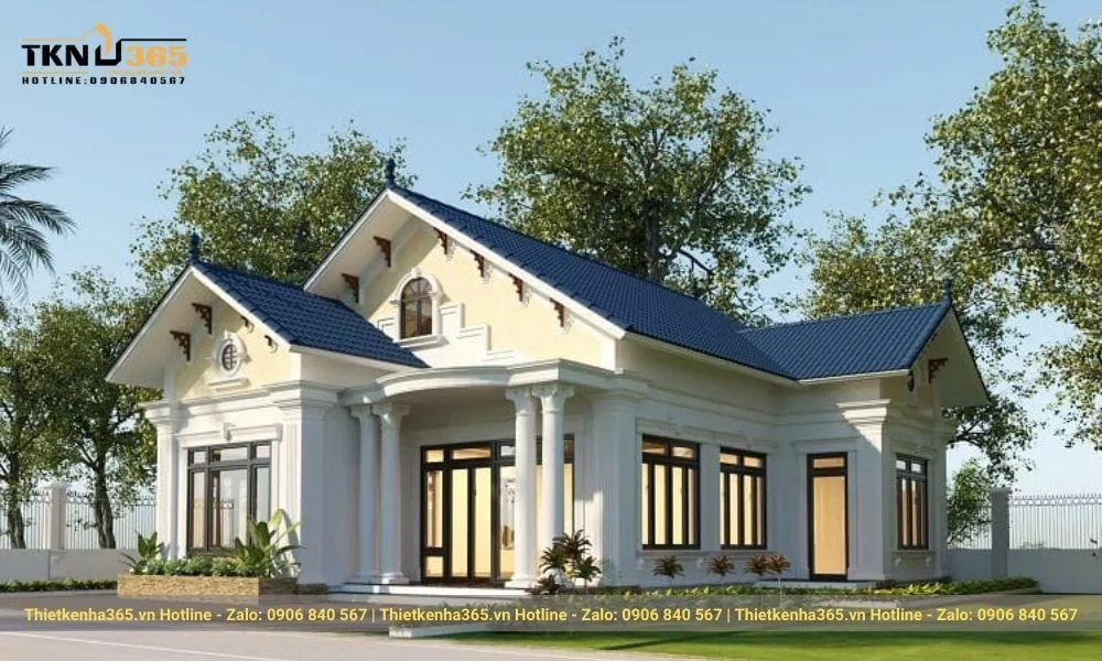 Mẫu nhà cấp 4 2 phòng ngủ