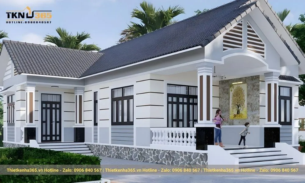 Mẫu thiết kế cấp 4 3 phòng ngủ