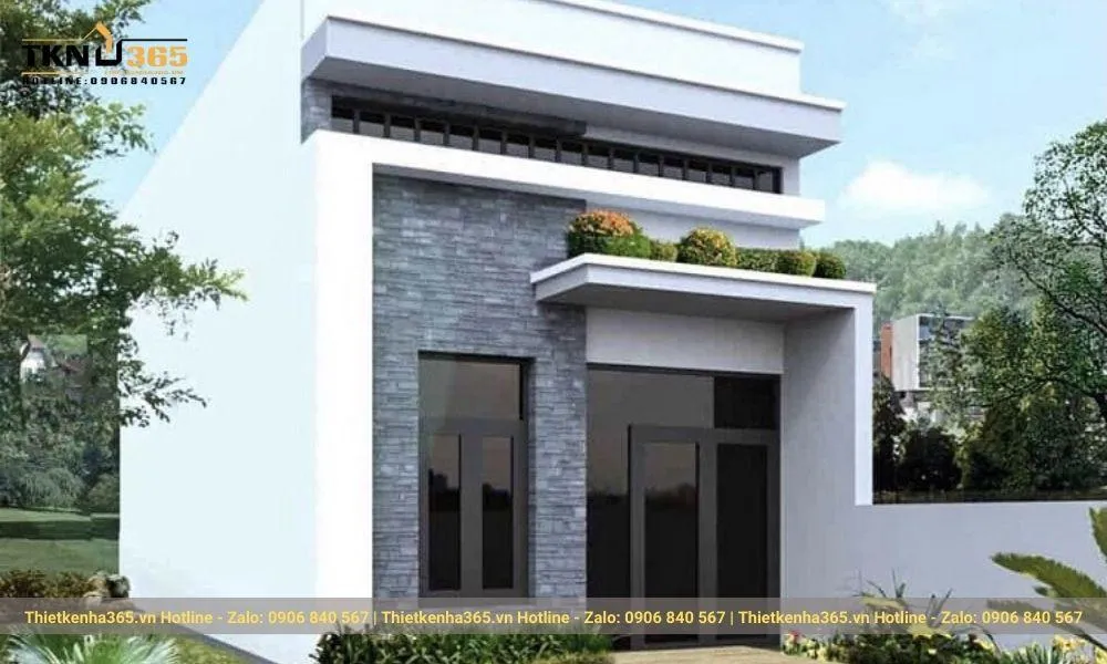 Mẫu thiết kế nhà cấp 4 gác lửng