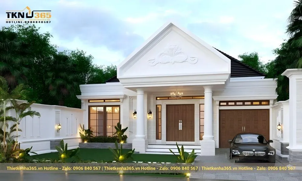 Thiết kế nhà cấp 4 kiểu Châu Âu