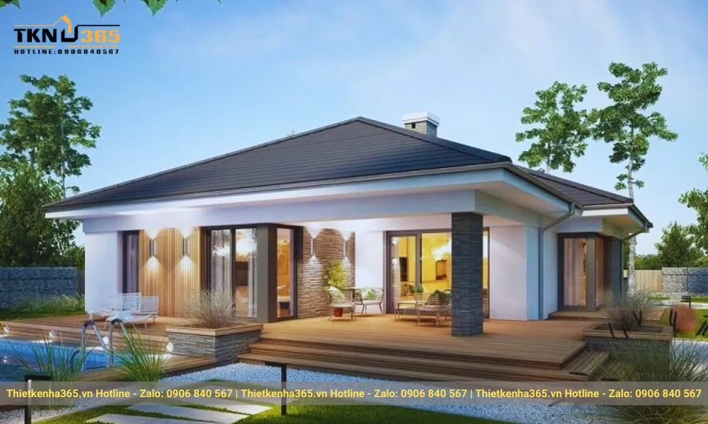 Mẫu thiết kế cấp 4 kiểu Châu Âu