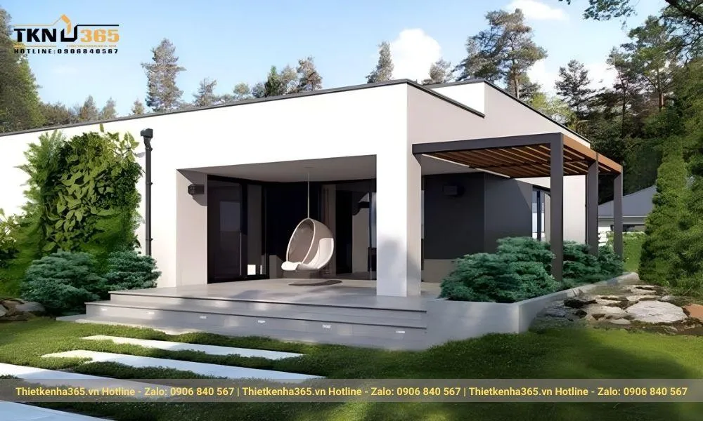 nhà cấp 4 kiểu Pháp