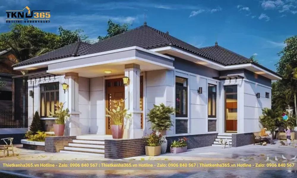 Mẫu nhà đẹp cấp 4 đơn giản